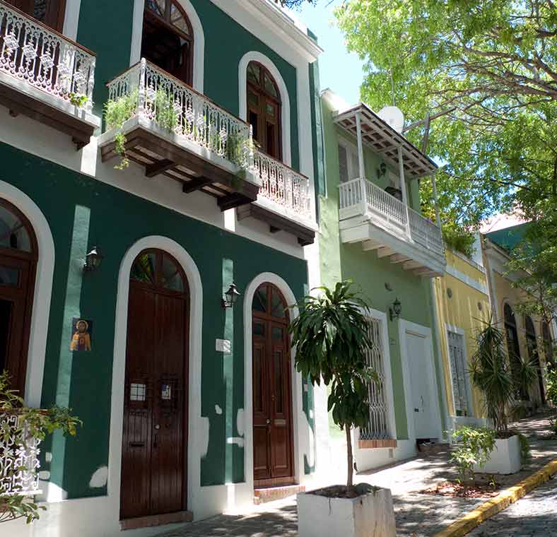 Colonial architecture in Puerto Rico Lonely