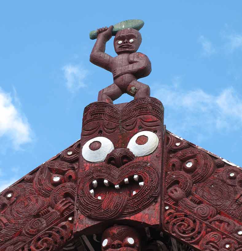 Exploring Maori culture in New Zealand Lonely