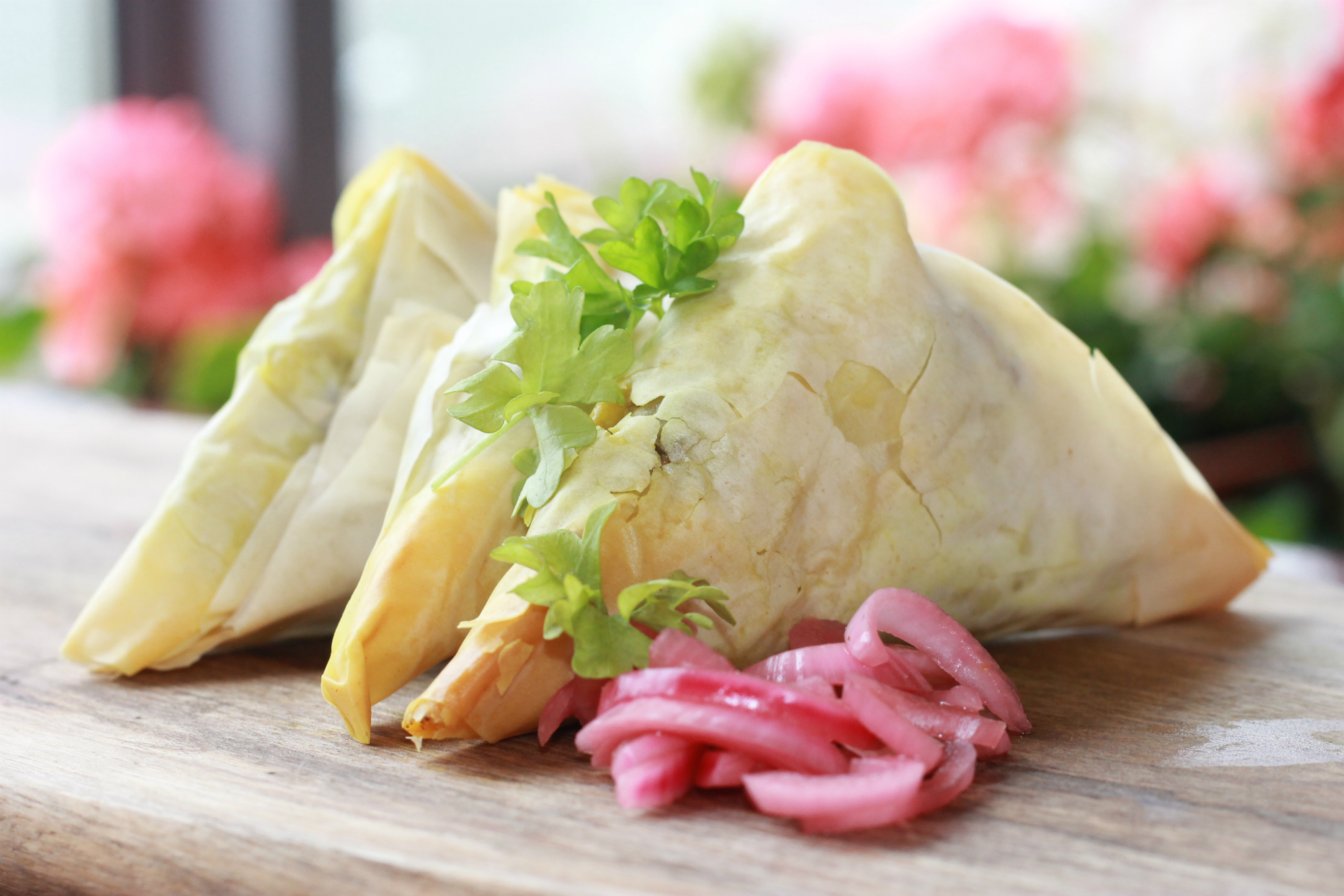 How to make spicy Killary lamb samosas with plum & apple chutney