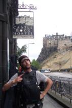 right beneath the castle