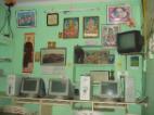 Reception office with computer