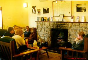People chatting in sitting room