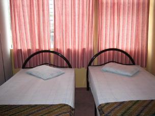 twin-bedded room