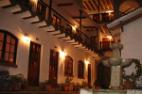 Colonial patio inside Hotel Rosario