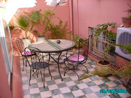 one part of the roof terrace