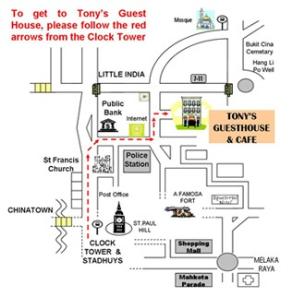Direction Map to Guesthouse