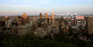 THE BEAUTIFUL CITY OF MONTREAL DOWNTOWN AREA WHERE WE ARE LOCATED!! THINK ABOUT THAT!