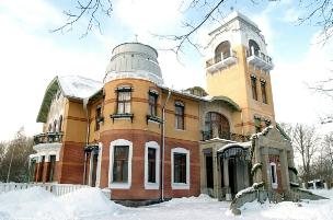 Ammende Villa in winter