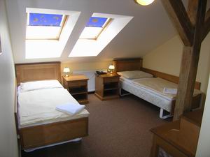 Room attic slanted ceiling