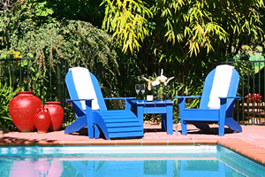 Lounge in peace by the pool