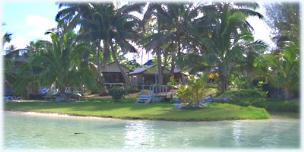 View of the Kabanas from the lagoon