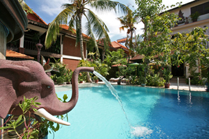 Our signature Ganesha swimming pool is perfect on a hot day