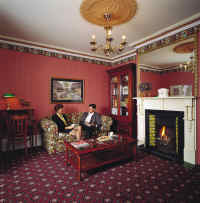 The fire-placed lounge