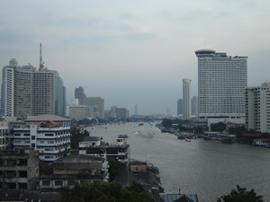 Panoramic view over looking the 5 star hotels.  Yes, we have the best view like the Oriental.