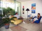 Discuss and book tours in the comfortable reception area