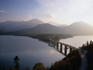Bridge over the Sylvenstein Reservoir, Lenggries.