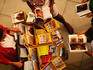 People browsing through maps and guides for sale.