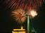 Fireworks over National Mall and Washington Monument.