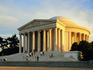 The neoclassical Thomas Jefferson Memorial, modeled after the Pantheon in Rome, was dedicated in 1943 on the 200th anniversary of Jefferson's birth- Washington DC