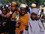 Young women from Kano gather for the Durbar Festival.