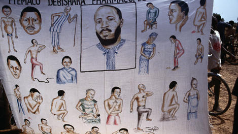 advertising sign for doctor, Burkina Faso