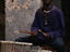 A cool dude plays drums on the streets of Ile de Goree.