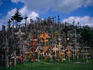 A virtual forest of crucifixes on the Hill of Crosses; a unique and eerie landmark