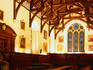 The dining hall of University College, the college can boast that Percy Bysshe Shelley was once a pupil although expelled for publishing 