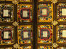 Close detail of Duke Humphries Library ceiling.