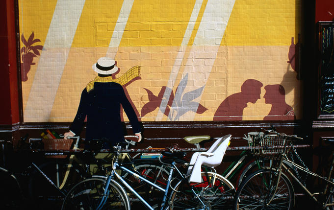 Bicycles become art in Oxford