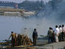 Nigambouth Ghat, the main cremation area for Delhi's Hindu and Sikh population.