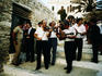 Musicians at Greek wedding.