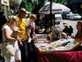 Street vendors on Telegraph Avenue.