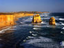 Gradual eroding headlands has caused these rock outcrops, The Twelve Apostles. Poetic license perhaps as there are now only seven - Port Campbell National Park, Victoria