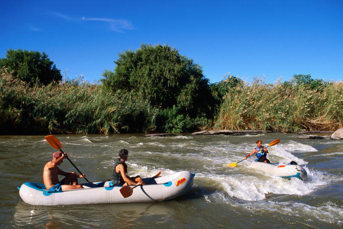 Rafters on Orange River.