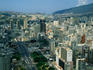 View of downtown Caracas, a valley of skyscrapers.