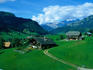 Pretty mountain scenery outside the ski village of Gstaad.