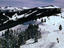 Snow covered ski run, Rocky Mountains