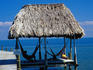 Beach dock shelter.