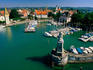 Harbour on Lake Constance from top of lighthouse.