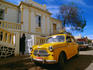 Yellow fiat taxis ply the streets of Asmara, another relic of Italian colonial days