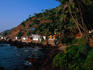 A growing numbers of cafes and accommodation on the cliffs of Arambol.
