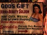 Beauty parlour for God's Gift on the way to the beach at Arambol.