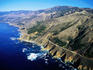 Aerial of Big Sur coastal highway.