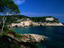 The coastline at Cala Mitjana (Mitjana Cove).