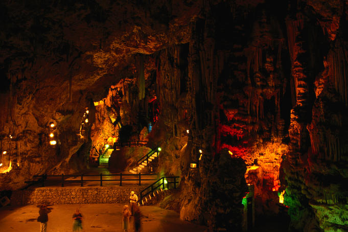 Interior of St. Michael's Cave.