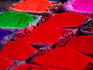 Brightly coloured dyes for sale in Pushnupati.