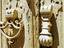 Traditional male and female door knockers, Old Town.