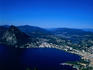 Lake Lugano and Monte San Salvatore from Monte Bre.