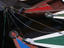 A gathering of small boats at Porto Flutuante.